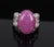 Late 20th Century Rare 21.42ct Natural Pink Star Sapphire & 0.32ct Diamond Platinum Ring, Size 8.5 For Sale - Image 17 of 18