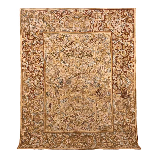 Large Italian Baroque Embroidery 17 Century For Sale