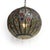 Vintage Moroccan Bronzed Riad Pumpkin Pendant Light For Sale - Image 4 of 8