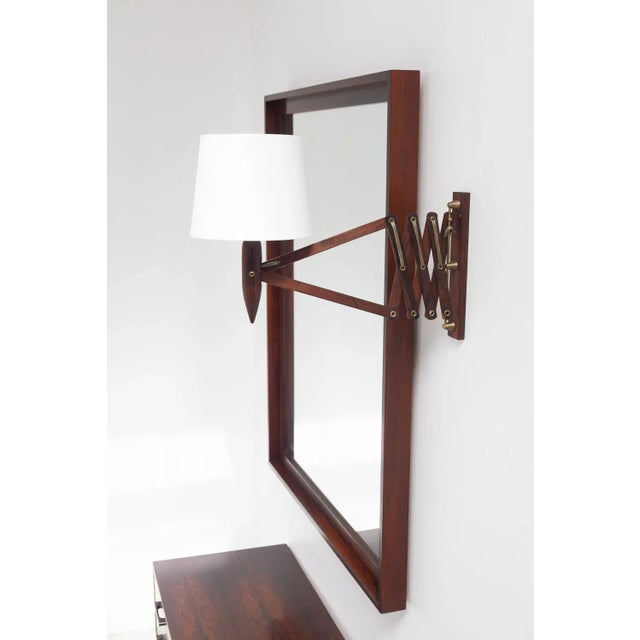 Mid-Century Danish Rosewood Scissor Wall Lamp, 1960s For Sale - Image 13 of 18