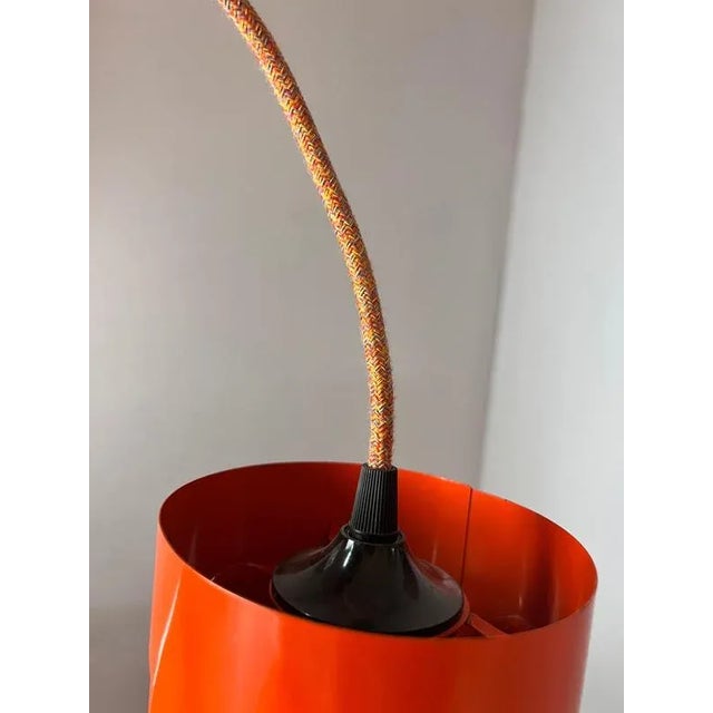 Hanging Lamp in Orange Metal from Raak Amsterdam For Sale - Image 6 of 11