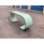 Mid Century Modern Waterfall Style Console Sea Foam Green For Sale - Image 4 of 5