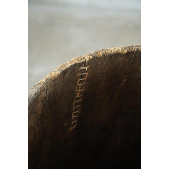 Large Antique Rustic Wooden Vessel, 1890s For Sale - Image 10 of 12
