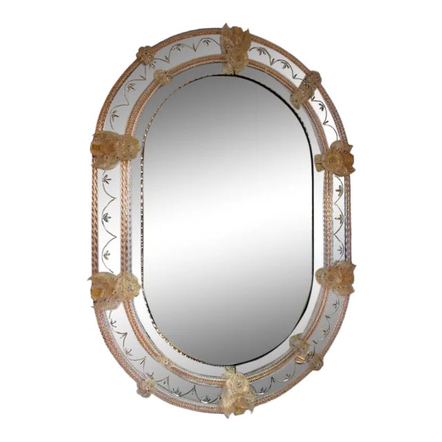 FratelliBarbini - Oval Venetian Mirror For Sale