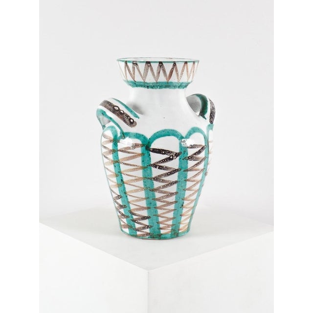 Ceramic Vintage Ceramic Vase by Robert Picault, 1960s For Sale - Image 7 of 10