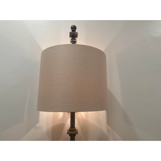 Metal 4 Restoration Hardware Lorraine Architectural Railing Sconce For Sale - Image 7 of 18