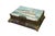Antique Victorian music box photo album. Made of celluloid featuring the USS Maine Battleship / steam boat on the cover....