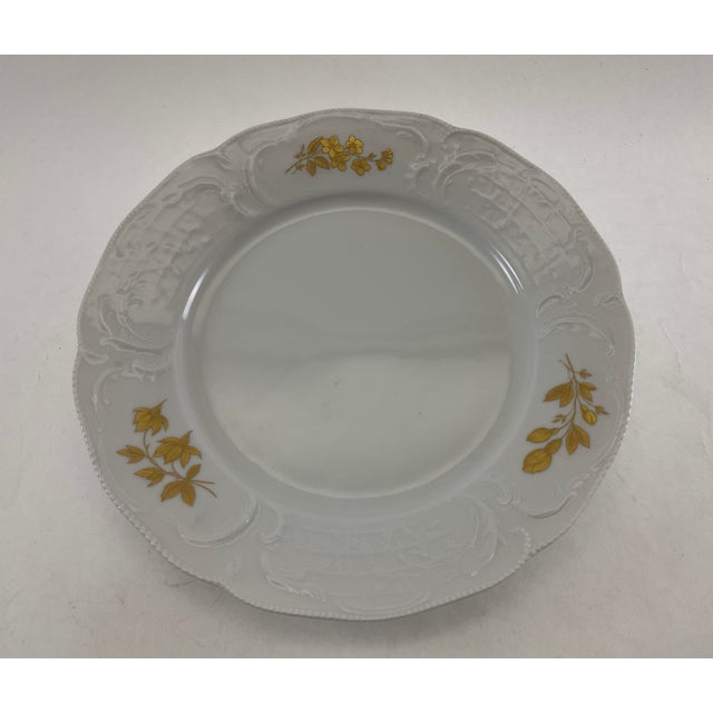 New 1980s Exquisite Porcelain With Gold Roses by Rosenthal. - 79 Piece For Sale - Image 10 of 18