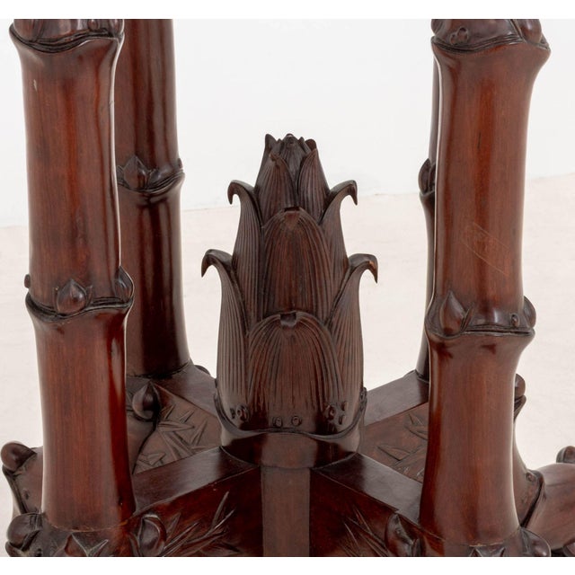 Victorian Chinoiserie Style Mahogany Center Table For Sale In New York - Image 6 of 7