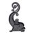 Metal Pair of Bradley & Hubbard Cast Iron Dolphin Form Andirons, C. 1900 For Sale - Image 7 of 10