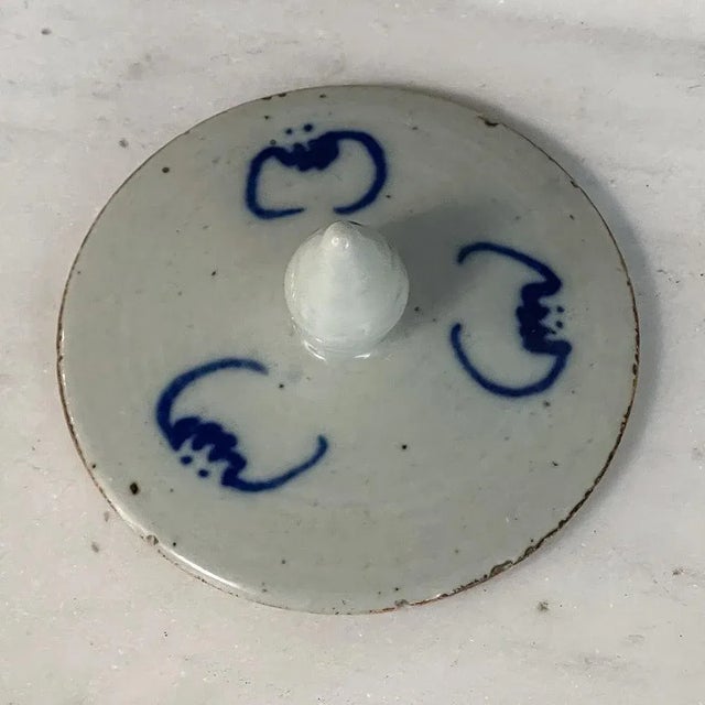 19th Century Chinese Blue & White Lidded Urn For Sale - Image 10 of 13