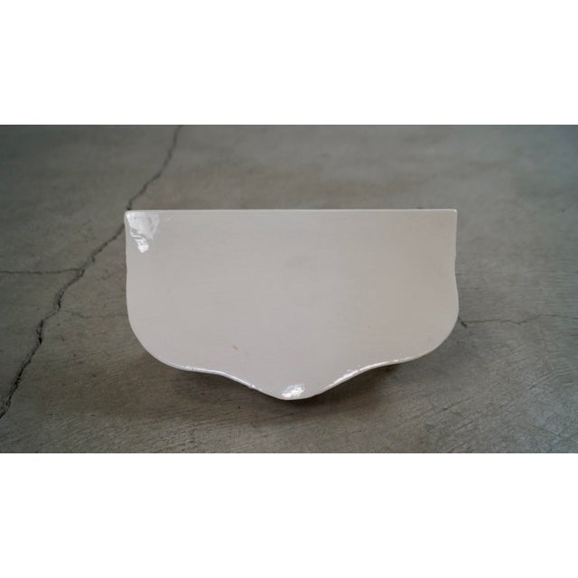 Ceramic 1970’s Italian Wall Mounting Hand Painted Ceramic Shelf For Sale - Image 7 of 12