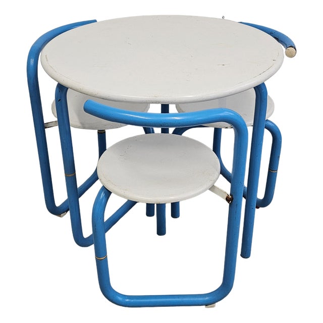 Space Age Dining Room Set from Meblo, 1970s, Set of 4 For Sale