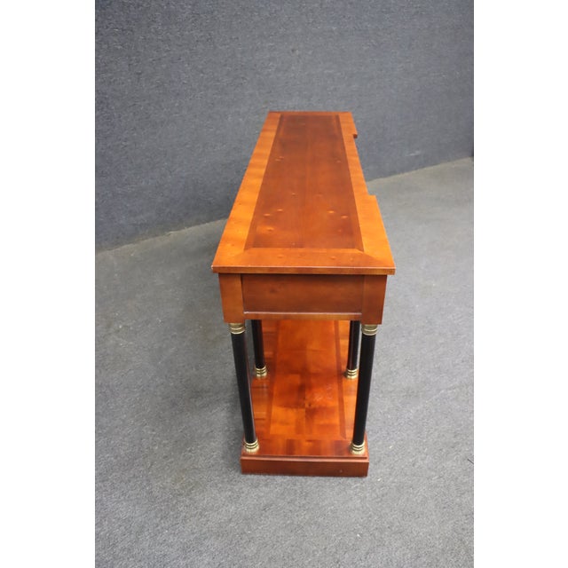 Century Furniture Biedermeier Style Mahogany Console Table For Sale - Image 13 of 14