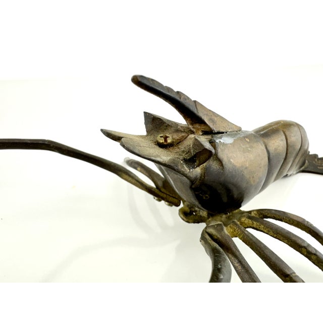 Mid Century Brass Lobster For Sale - Image 9 of 9