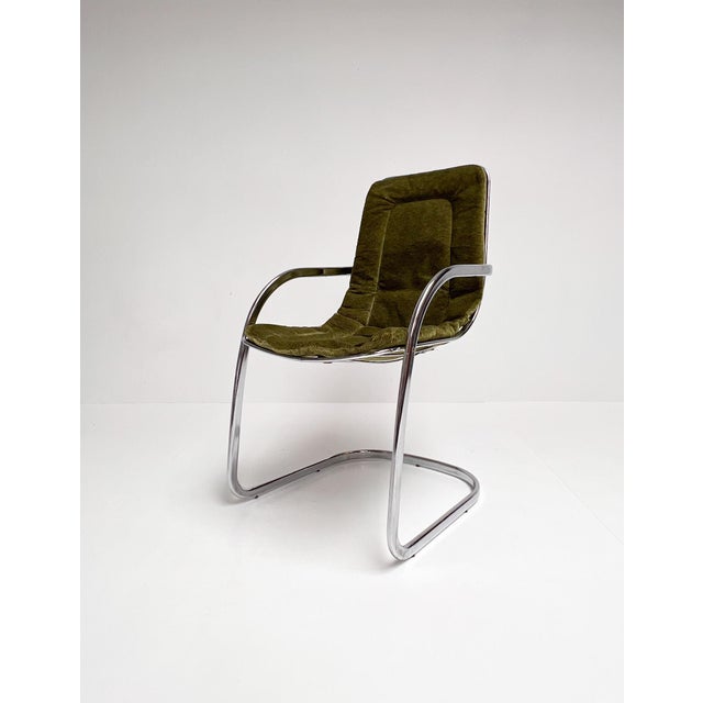1960s Vintage Chrome Wire Chairs by Gastone Rinaldi for Rima, 1960s, Set of 4 For Sale - Image 5 of 15