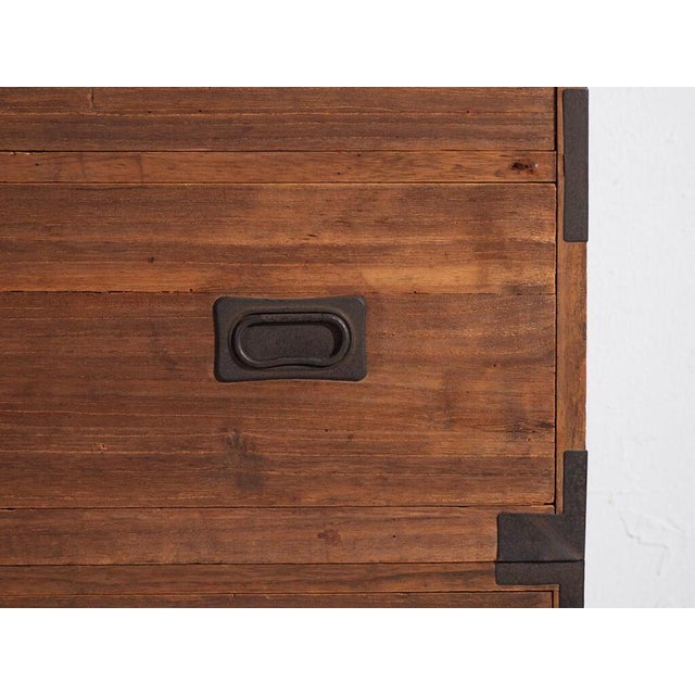 Wood Antique Japanese Chest of Drawers in Wood For Sale - Image 7 of 11