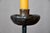 Wood Brutalist Double Candelabra in Carved Wood and Wrought Iron, 1960s For Sale - Image 7 of 10