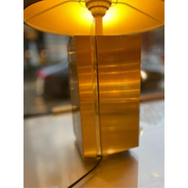 Brass and Steel Lamps, 1970s, Set of 2 For Sale - Image 9 of 12