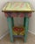 This Vintage Handpainted Chic Side Table is in good condition. Measures 17.5 square x 31" tall. Purchased in Sanabel Fl in...