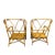 1940s Vintage Bent Bamboo Lounge Chairs and Ottoman For Sale - Image 5 of 11