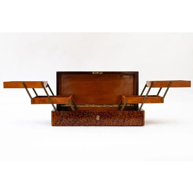 Maple Cigars and Cigarettes Box with Inlay on Edges, 1920s For Sale - Image 9 of 14