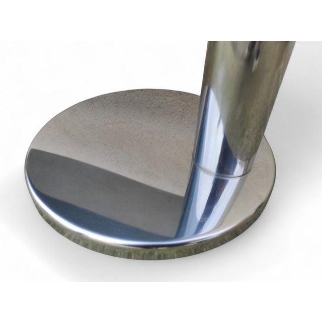 Console Table in Smoked Glass and Chromed Steel, 1970s For Sale - Image 10 of 13