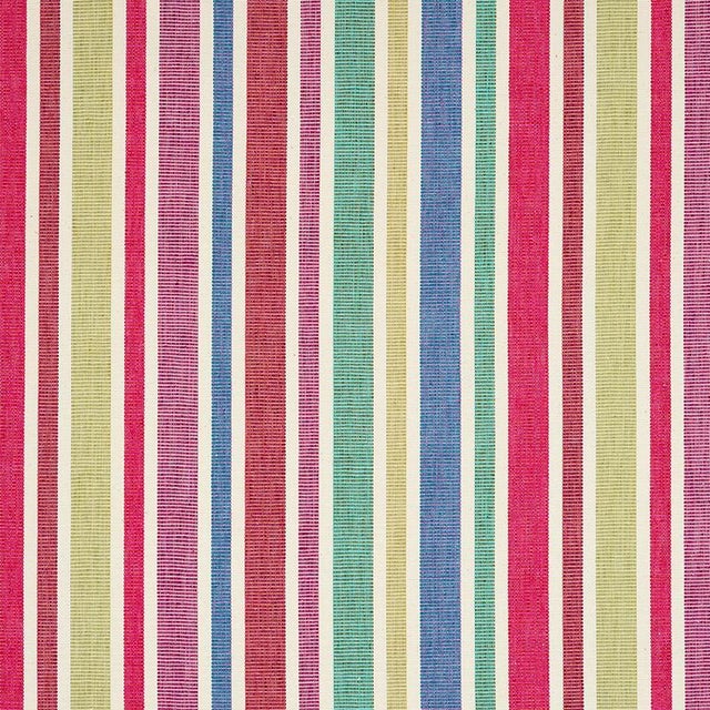 Sample - Schumacher X A Rum Fellow Circo Hand Woven Stripe Fabric in Carnival For Sale