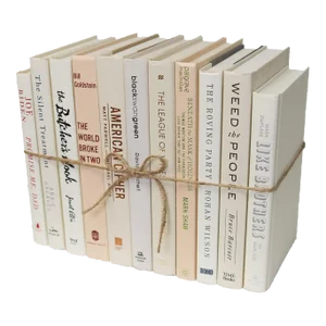 Decorative Books - Beach Book Bundle - 1 Foot of Beige Books