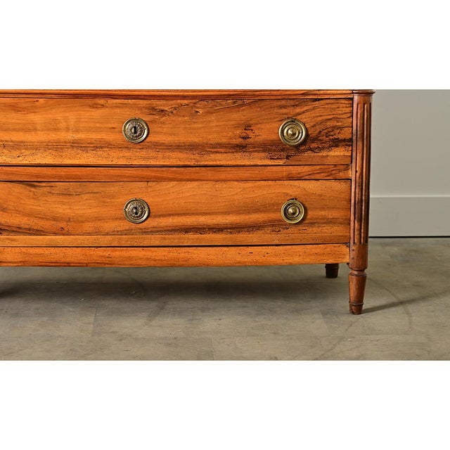 French Walnut 19th Century Louis XVI Style Commode For Sale - Image 9 of 16