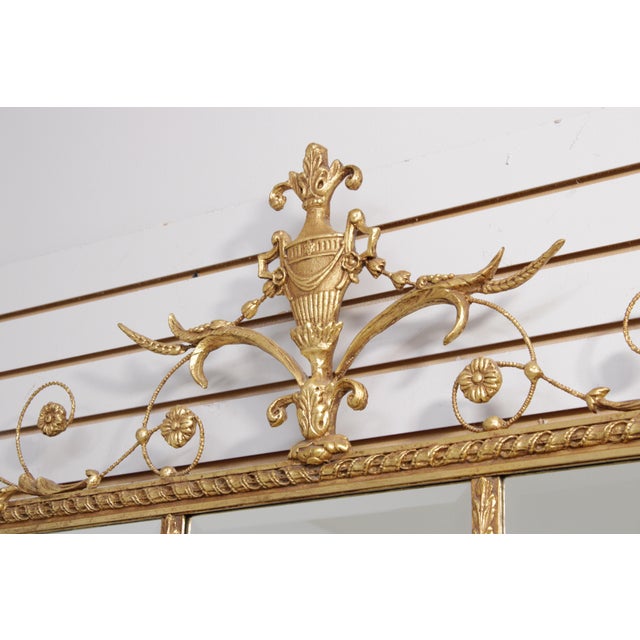 1990s Friedman Brothers Gilt Gold Horizontal Wall Mirror For Sale - Image 5 of 17