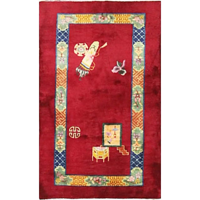 Antique Art Deco Rug, 3' X 5; For Sale - Image 11 of 11