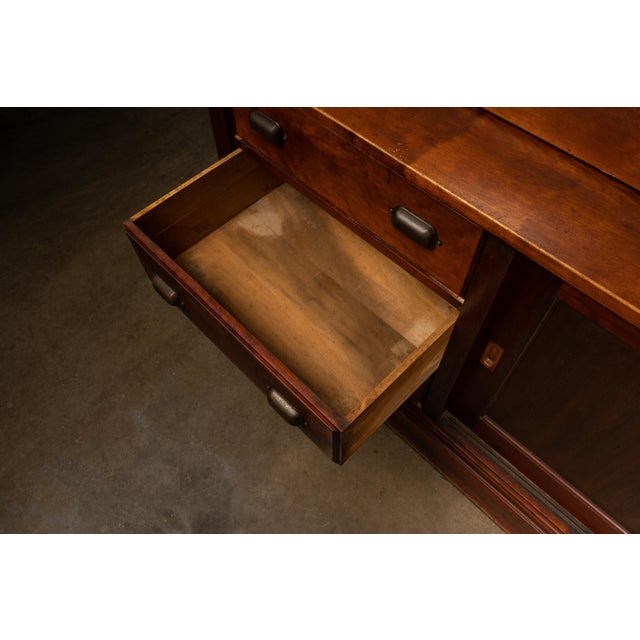 Massive Antique Mercantile Display Cabinet For Sale - Image 10 of 13