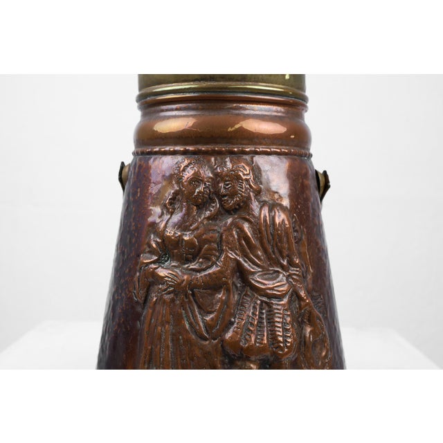 Mid-Century Modern French Copper Umbrella Stand, 1890s For Sale - Image 3 of 12