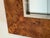 1970s Square mirror in elm burl veneer and chrome by Willy Rizzo. Circa 1970 For Sale - Image 5 of 12