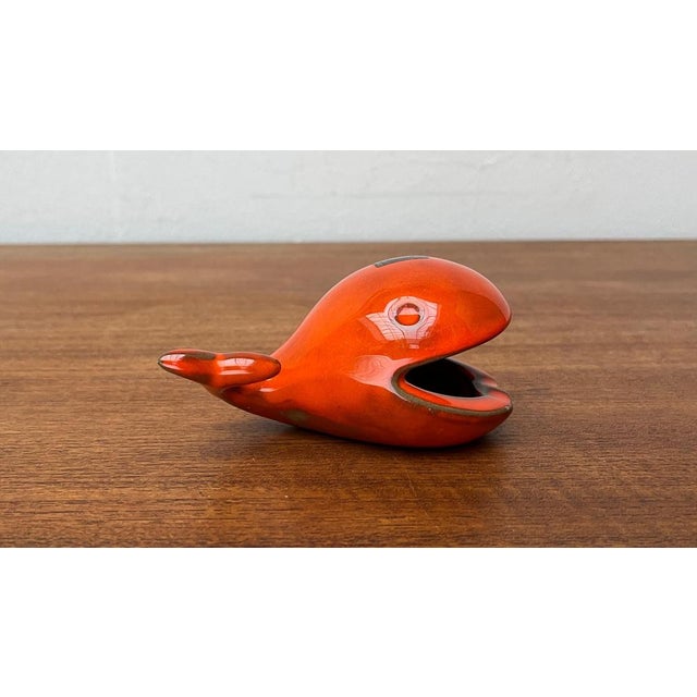 Ceramic Whale Figurine Ashtray from Ceramica D'Arte, Salerno, Italy, 1970s For Sale - Image 13 of 18