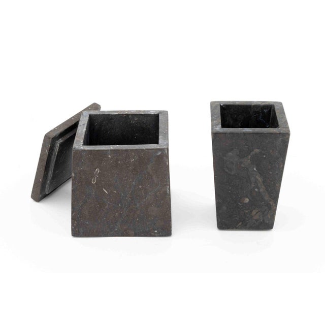 Gray Duvall Atelier "Luxor" Marble Accessories, 6 For Sale - Image 8 of 16