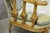 Vintage Hollywood Regency Low Barrel Back Cream Painted Club Lounge Chairs, Pair For Sale - Image 15 of 17