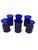 Metal Felipe Deflinger Brutalist Mid Century Cobalt Blue Caged Cocktail Set For Sale - Image 7 of 11