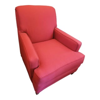 1970s Vintage Red Lounge Chair For Sale