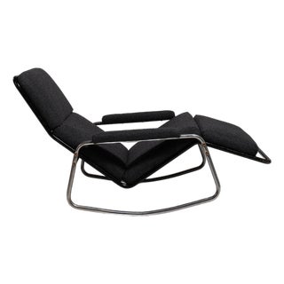 19th Century France Black Metal Lounge Chair For Sale