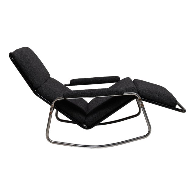 19th Century France Black Metal Lounge Chair For Sale