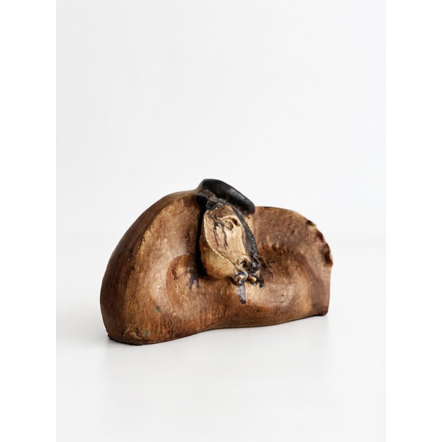 Beige Unknown, Zoomorphic Bull, 1970s, Ceramic For Sale - Image 8 of 8