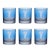 American ARTEL Sporting Collection Golf Double Old Fashioned Glasses, Blue - Set of 6 For Sale - Image 3 of 3