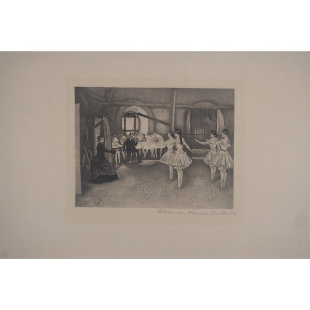 Paul Renouard, Dance Class, 1893, Original Etching For Sale