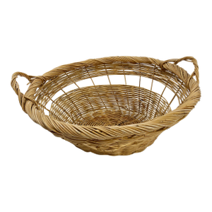 Vintage Large Loose Weave Gathering Basket