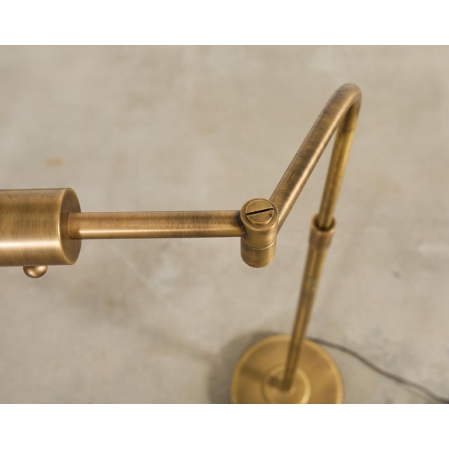 Late 20th Century Casella Style Bronzed Swing Arm Pharmacy Floor Lamp For Sale - Image 10 of 17