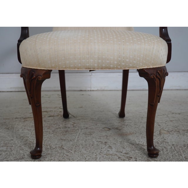 Wood Pair of Southwood Mahogany Arm Chairs For Sale - Image 7 of 18