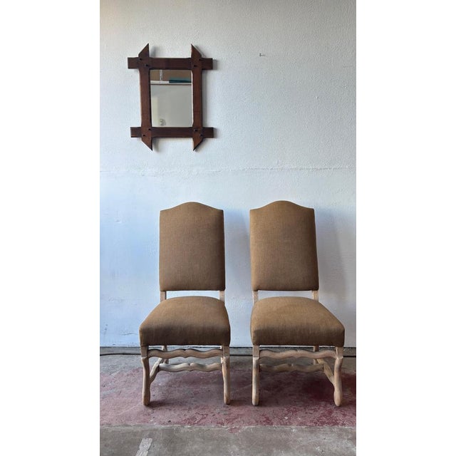 Wood Os De Mouton Side Chairs, French, 1950s, Set of 2 For Sale - Image 7 of 9