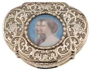 18k Gold Royal Presentation Snuff Box, France, 1850s